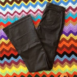 Leather Flared Jeans